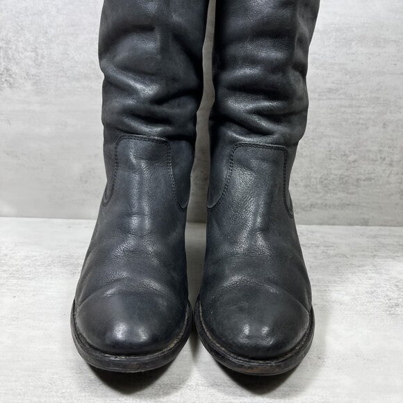 Frye Jackie Button Tall Riding Boots - Women's Size 6.5 - Black - Picture 3 of 7